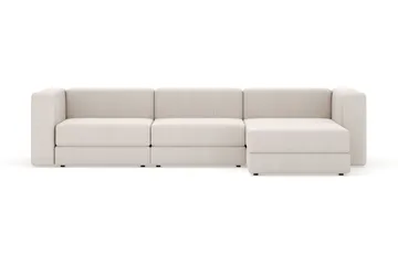 Hagblom 4-seters Divansofa med Oppbevaring Vendbar - Beige - Møbler - Sofaer - Sofaer med sjeselong - 4 seters sofa med divan