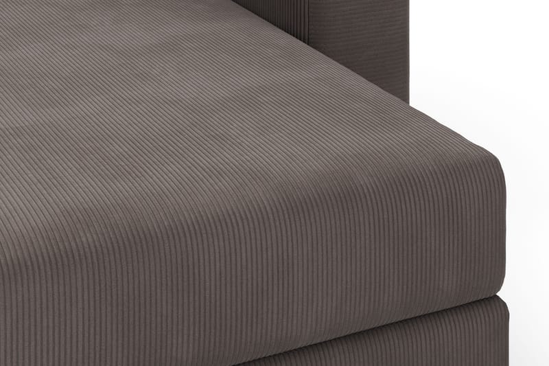 Hagblom 4-seters Divansofa med Oppbevaring Vendbar - Brun - Møbler - Sofaer - Sofaer med sjeselong - 4 seters sofa med divan