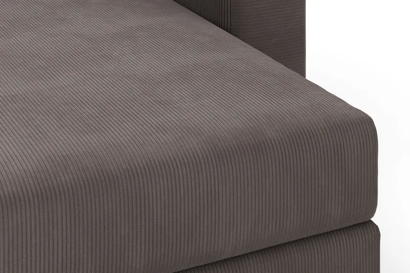 Hagblom 4-seters Divansofa med Oppbevaring Vendbar - Brun - Møbler - Sofaer - Sofaer med sjeselong - 4 seters sofa med divan