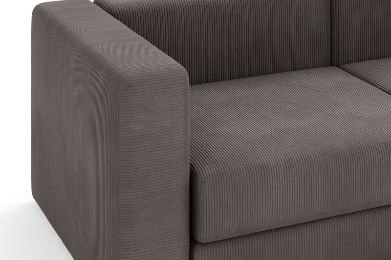 Hagblom 4-seters Divansofa med Oppbevaring Vendbar - Mørkegrå - Møbler - Sofaer - Sofaer med sjeselong - 4 seters sofa med divan