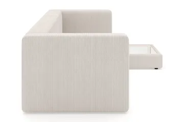 Hagblom 4-seters Vendbar Divansofa 320 cm med Oppbevaring i Mansjester - Beige - Møbler - Sofaer - Sofaer med sjeselong - 4 seters sofa med divan