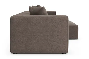 Havana lav 3-seters sofa med vendbar sjeselong - Brun - Møbler - Sofaer - Sofaer med sjeselong - 3 seters sofa med divan