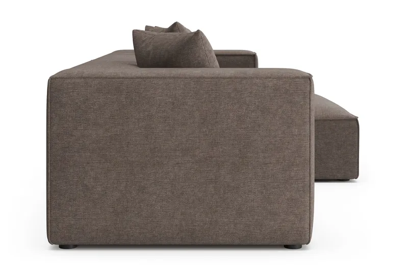 Havana lav 3-seters sofa med vendbar sjeselong - Brun - Møbler - Sofaer - Sofaer med sjeselong - 3 seters sofa med divan