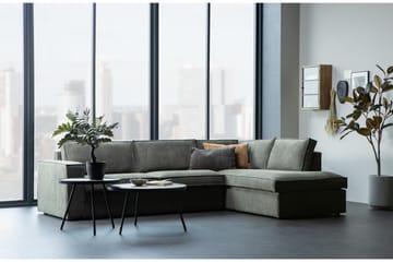 Hearness 3-seters Sofa med Sjeselong Høyre - Varmgrå - Møbler - Sofaer - Sofaer med sjeselong - 3 seters sofa med divan