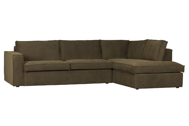Hearness 3-seters Sofa med Sjeselong Høyre - Varmgrå - Møbler - Sofaer - Sofaer med sjeselong - 3 seters sofa med divan