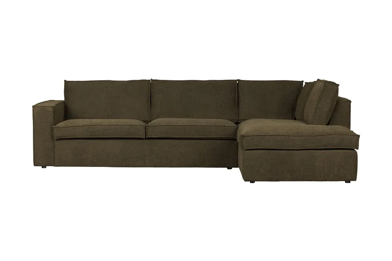Hearness 3-seters Sofa med Sjeselong Høyre, Varmgrå
