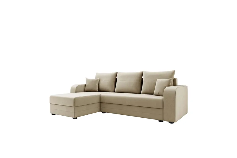 Hewlet Sofa med Divan 3-seter, Gul