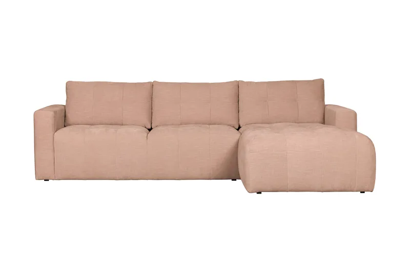 Hippylur 3-Seters Sofa Høyre, Rosa