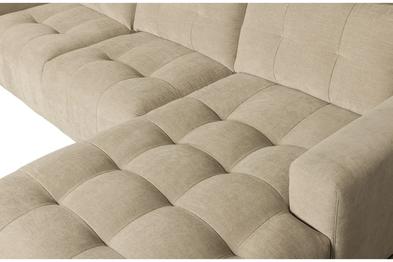 Hippylur 3-Seters Sofa Høyre - Sand - Møbler - Sofaer - Sofaer med sjeselong - 3 seters sofa med divan