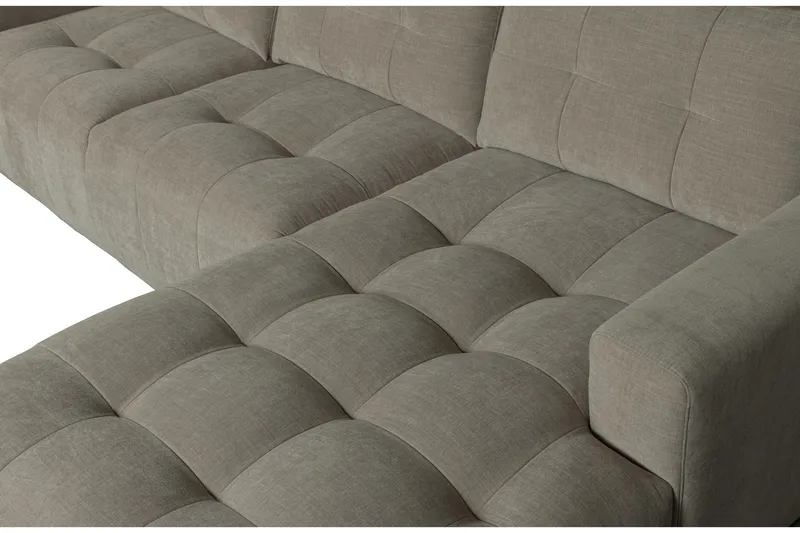 Hippylur 3-Seters Sofa Høyre - Varmgrå - Møbler - Sofaer - Sofaer med sjeselong - 3 seters sofa med divan