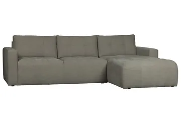 Hippylur 3-Seters Sofa Høyre - Varmgrå - Møbler - Sofaer - Sofaer med sjeselong - 3 seters sofa med divan