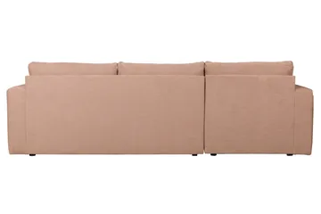 Hippylur 3-Seters Sofa Venstre - Rosa - Møbler - Sofaer - Sofaer med sjeselong - 3 seters sofa med divan