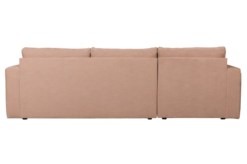 Hippylur 3-Seters Sofa Venstre - Rosa - Møbler - Sofaer - Sofaer med sjeselong - 3 seters sofa med divan