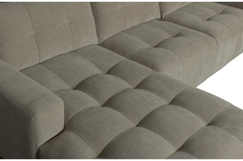 Hippylur 3-Seters Sofa Venstre - Varmgrå - Møbler - Sofaer - Sofaer med sjeselong - 3 seters sofa med divan