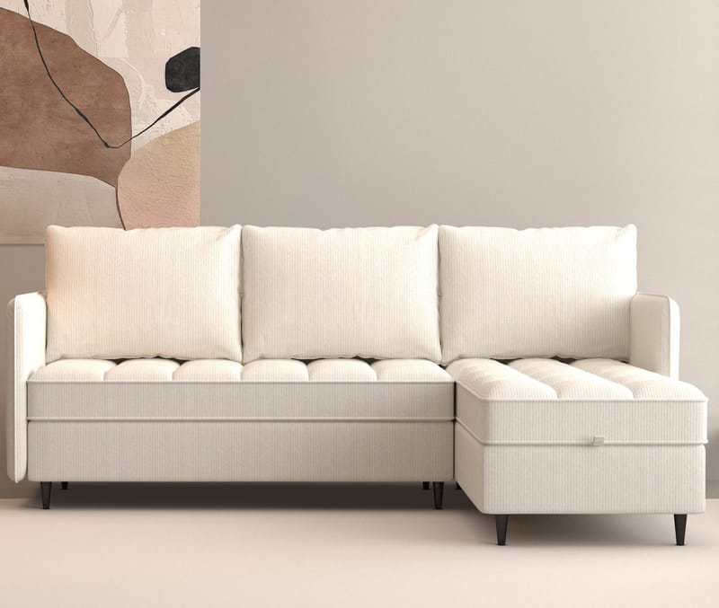 Hjørnesofa 3-seter Lindhus - Møbler - Sofaer - Sofaer med sjeselong - 3 seters sofa med divan