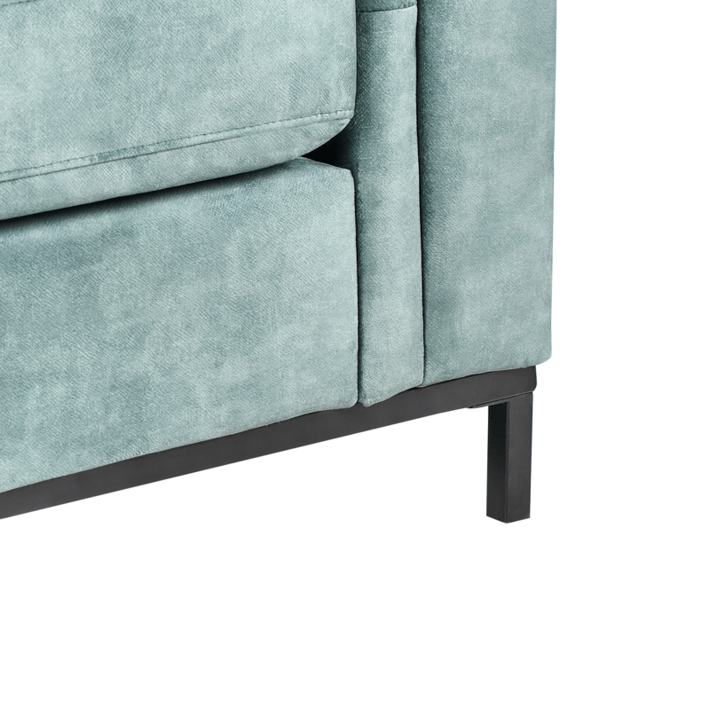 Hjørnesofa 4-seter Oslo høyrevendt - Blågrønn - Møbler - Sofaer - Sofaer med sjeselong - 4 seters sofa med divan