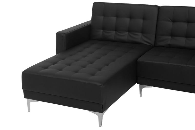 Hjørnesofa Aberdeen 267 cm - Svart - 4 seters sofa med divan - Sofaer med sjeselong