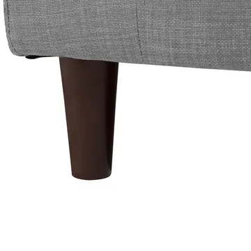 Hjørnesofa Elvenes - Grå, mørkt tre/Høyrevendt - Møbler - Sofaer - Hjørnesofaer - Hjørnesofa med divan