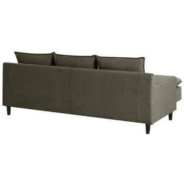 Hjørnesofa Elvenes - Grønn, mørkt tre/Høyrevendt - Møbler - Sofaer - Hjørnesofaer - Hjørnesofa med divan