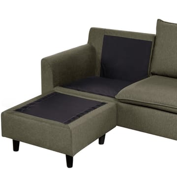 Hjørnesofa Elvenes - Grønn, mørkt tre/Høyrevendt - Møbler - Sofaer - Hjørnesofaer