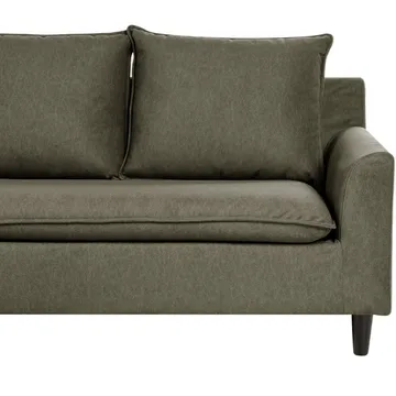 Hjørnesofa Elvenes - Grønn, mørkt tre/Høyrevendt - Møbler - Sofaer - Hjørnesofaer - Hjørnesofa med divan