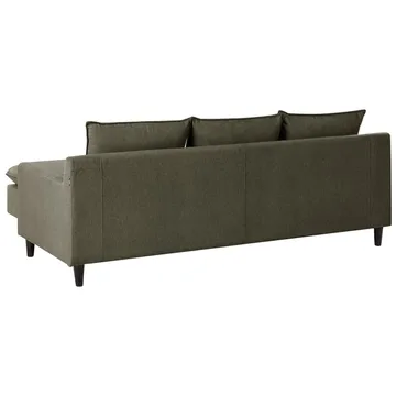 Hjørnesofa Elvenes - Grønn, mørkt tre/Venstrevendt - Møbler - Sofaer - Hjørnesofaer - Hjørnesofa med divan