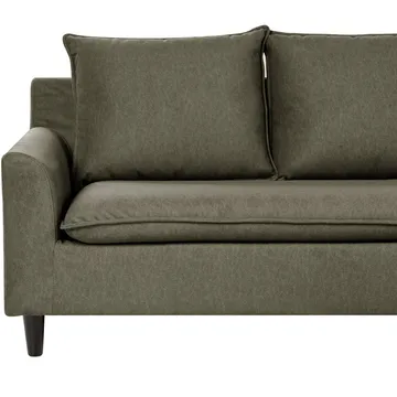 Hjørnesofa Elvenes - Grønn, mørkt tre/Venstrevendt - Møbler - Sofaer - Hjørnesofaer - Hjørnesofa med divan