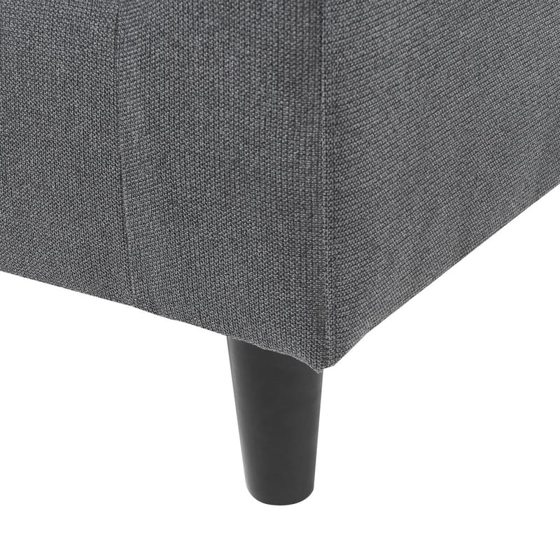 Hjørnesofa Elvenes - Mørk grå, mørkt tre/Høyrevendt - Møbler - Sofaer - Hjørnesofaer