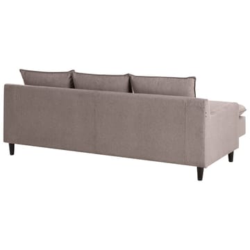 Hjørnesofa Elvenes - Taupe, mørkt tre/Høyrevendt - Møbler - Sofaer - Hjørnesofaer