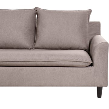 Hjørnesofa Elvenes - Taupe, mørkt tre/Høyrevendt - Møbler - Sofaer - Hjørnesofaer - Hjørnesofa med divan