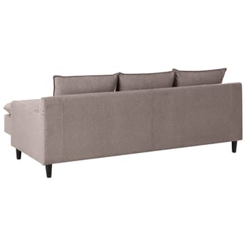 Hjørnesofa Elvenes - Taupe, mørkt tre/Venstrevendt - Møbler - Sofaer - Hjørnesofaer