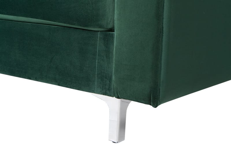 Hjørnesofa Farindon - Mørkegrønn - 4 seters sofa med divan - Sofaer med sjeselong