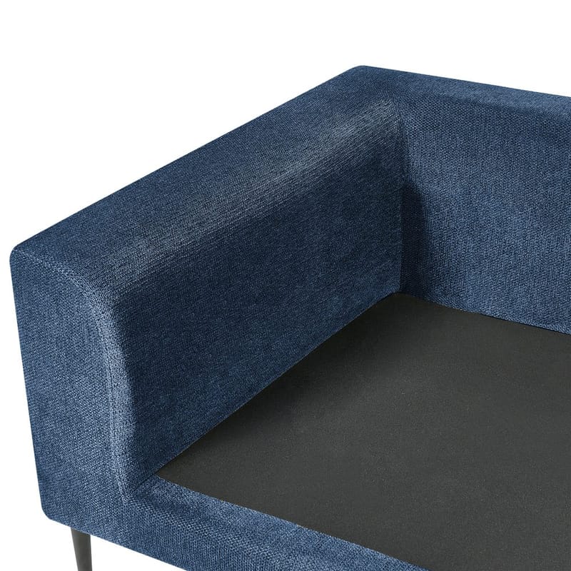 Hjørnesofa Flam - Blå, Svart/Vendbar/Polyester - Møbler - Sofaer - Hjørnesofaer