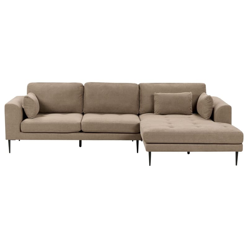 Hjørnesofa Flam, Brun, Svart/Polyester