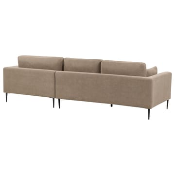 Hjørnesofa Flam - Brun, Svart/Polyester - Møbler - Sofaer - Hjørnesofaer