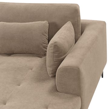 Hjørnesofa Flam - Brun, Svart/Polyester - Møbler - Sofaer - Hjørnesofaer