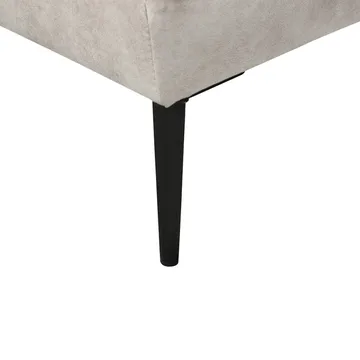 Hjørnesofa Flam - Grå, svart/ Høyrevendt/ Fløyel - Møbler - Sofaer - Hjørnesofaer - Hjørnesofa med divan