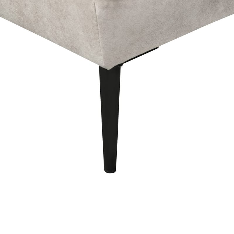 Hjørnesofa Flam - Grå, svart/ Høyrevendt/ Fløyel - Møbler - Sofaer - Fløyelssofaer