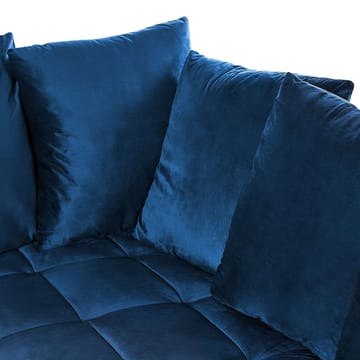 Hjørnesofa Grena - Blå, Mørkt tre - Møbler - Sofaer - Hjørnesofaer - Howard hjørnesofa