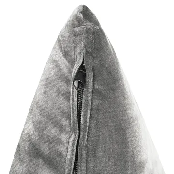 Hjørnesofa Grena - Grå, mørkt tre - Møbler - Sofaer - Fløyelssofaer