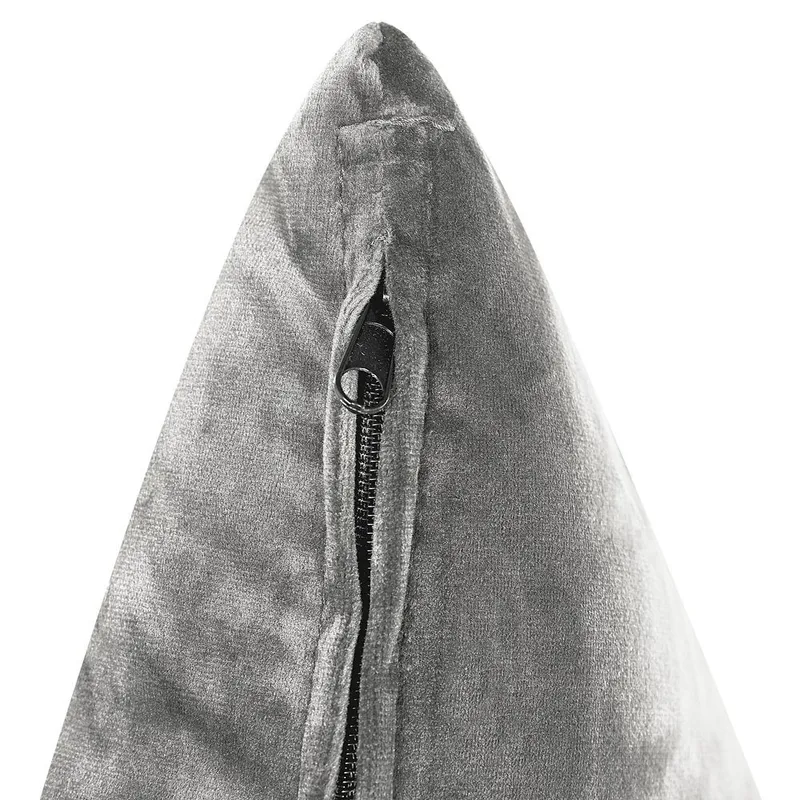 Hjørnesofa Grena - Grå, mørkt tre - Møbler - Sofaer - Fløyelssofaer