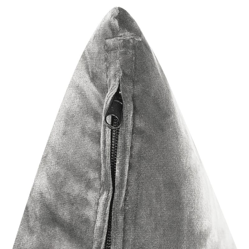 Hjørnesofa Grena - Grå, mørkt tre - Møbler - Sofaer - Fløyelssofaer