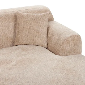 Hjørnesofa Holt - Beige, brun/polyester - Møbler - Sofaer - Hjørnesofaer - Hjørnesofa med divan