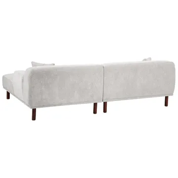 Hjørnesofa Holt - Grå, brun/Polyester - Møbler - Sofaer - Hjørnesofaer - Hjørnesofa med divan