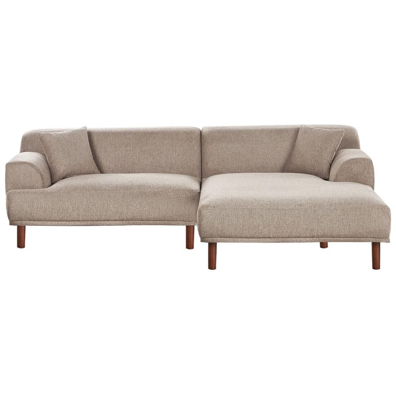 Hjørnesofa Holt - Taupe, brun/Polyester - Møbler - Sofaer - Hjørnesofaer