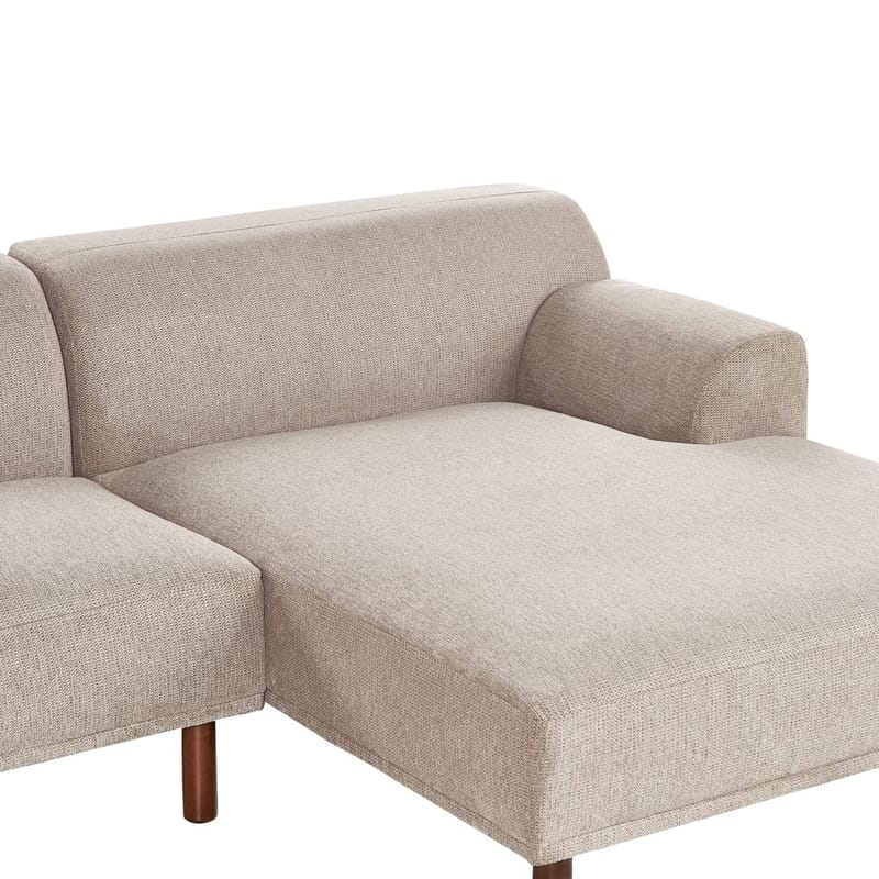 Hjørnesofa Holt - Taupe, brun/Polyester - Møbler - Sofaer - Hjørnesofaer