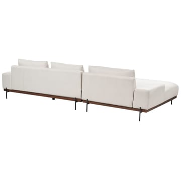 Hjørnesofa Mariferd - Beige, svart, mørkt tre/høyrevendt - Møbler - Sofaer - Hjørnesofaer