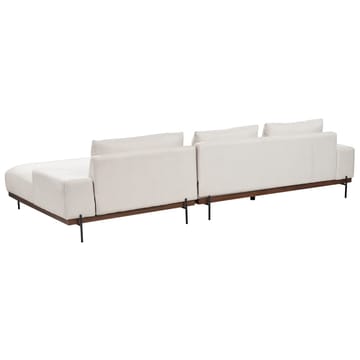 Hjørnesofa Mariferd - Beige, svart, mørkt tre/Venstrevendt - Møbler - Sofaer - Hjørnesofaer - Hjørnesofa med divan