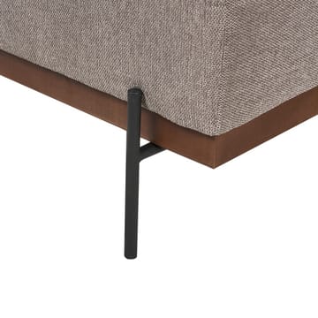 Hjørnesofa Mariferd - Lys brun, svart, mørkt tre/Høyrevendt - Møbler - Sofaer - Hjørnesofaer