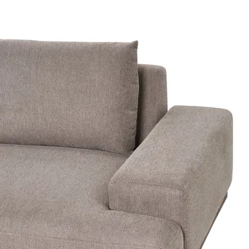 Hjørnesofa Mariferd - Lys brun, svart, mørkt tre/Venstrevendt - Møbler - Sofaer - Hjørnesofaer - Hjørnesofa med divan